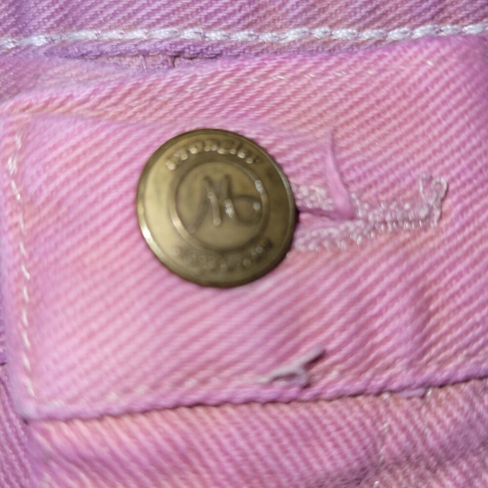 Vintage Wrangler Women's 12x34 Pink Tie Dye Jeans MSR01 TR Straight Fit Cotton - Picture 5 of 7